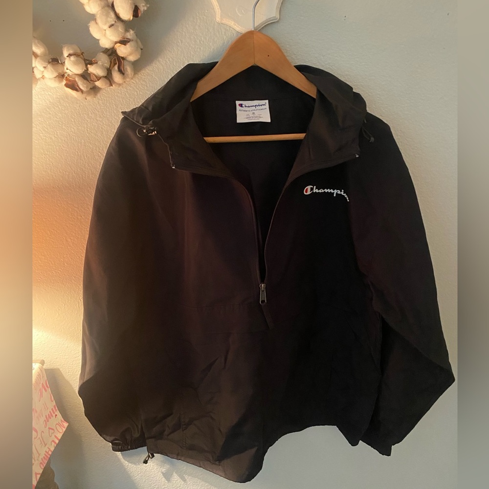 Champion windbreaker with hood